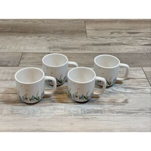 Target Bullseye Easter Ceramic Butterfly Pink and Blue Flower Coffee Mug Cup